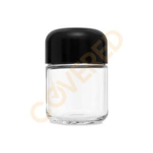 3oz Glass Jar / Arch Black CR Cap (150 Count)