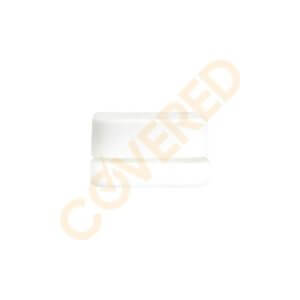 5ml Square White Glass Concentrate Container / CR Square White Cap (504 Count)