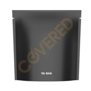 1lb Black Mylar Bag