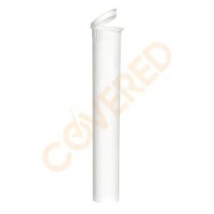 116mm White Pop-top Preroll Plastic Tube (1000 Count)
